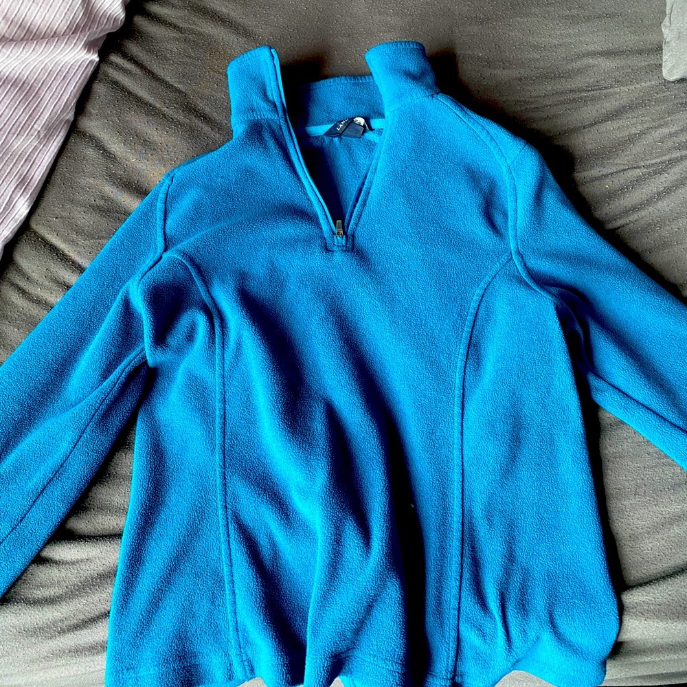Blue quarter zip